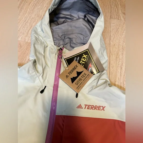 Adidas Terrex women’s Gore Tex ski and snowboard shell jacket size Large - Picture 2 of 11